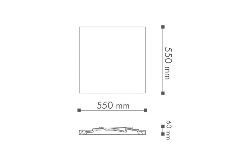 CS5 ARSTYL Square Ceiling Rose
