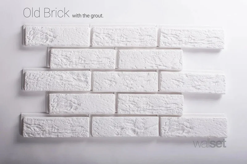 Old Brick - decorative brick decor with grout