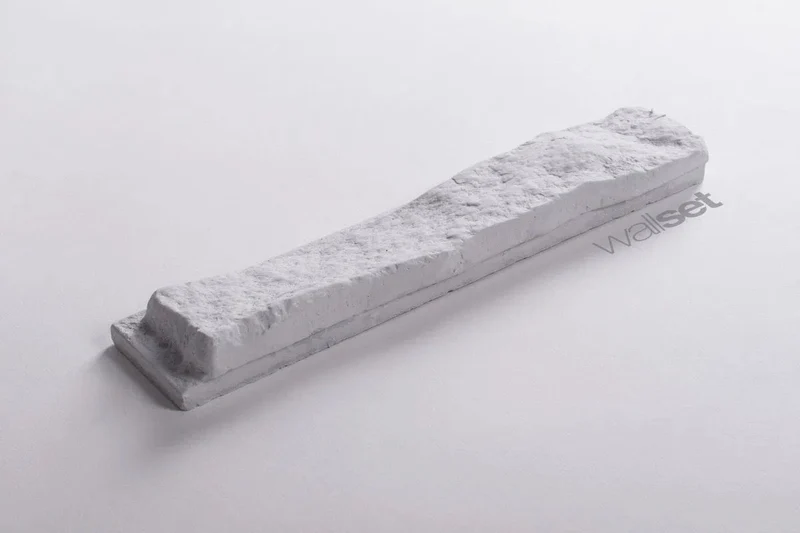 White Stone - decorative brick decor with grout