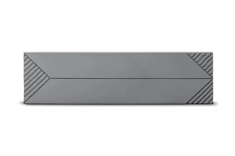 Concrete 3D Tile SAGITA Dark Grey - Box of 8