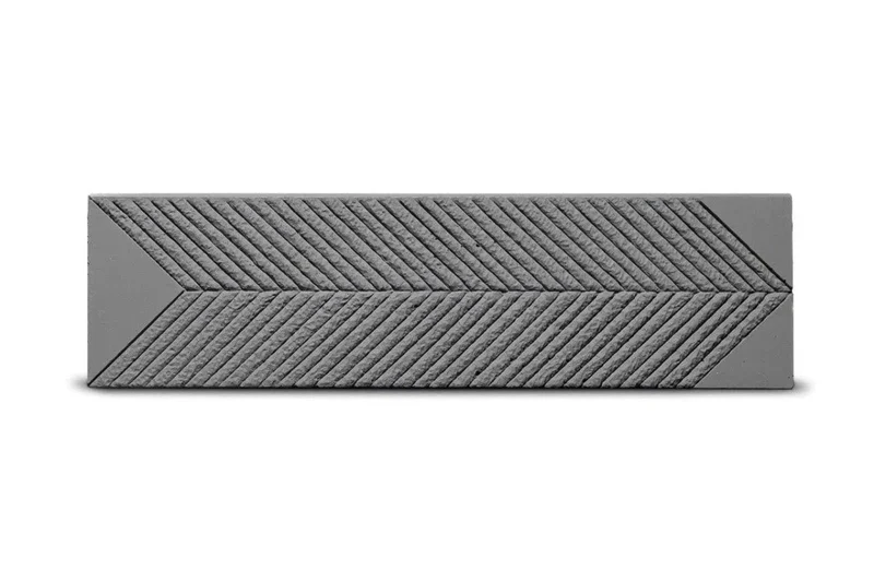 Concrete 3D Tile SAGITA Dark Grey - Box of 8