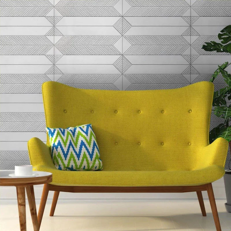 Concrete 3D Tile SAGITA Grey - Box of 8