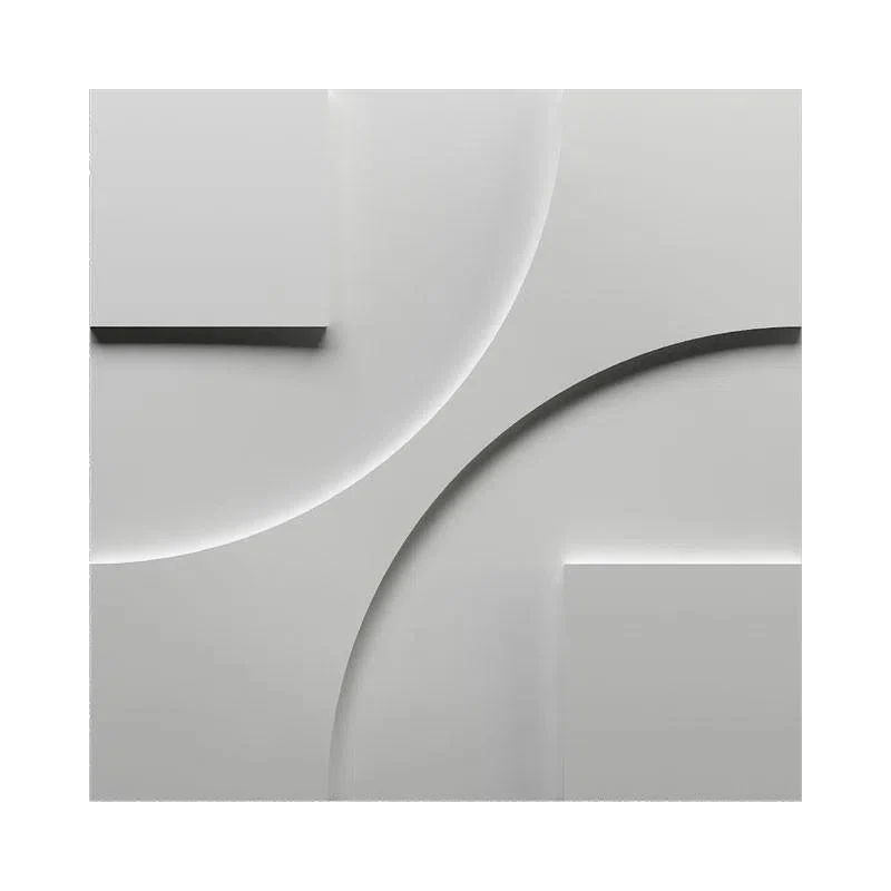 3D Gypsum Wall Art Panels - ROUND & SQUARE