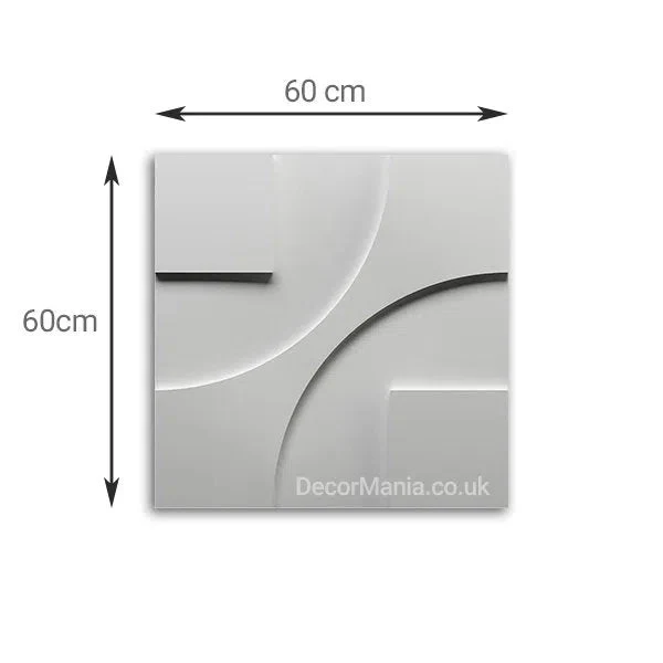 3D Gypsum Wall Art Panels - ROUND & SQUARE