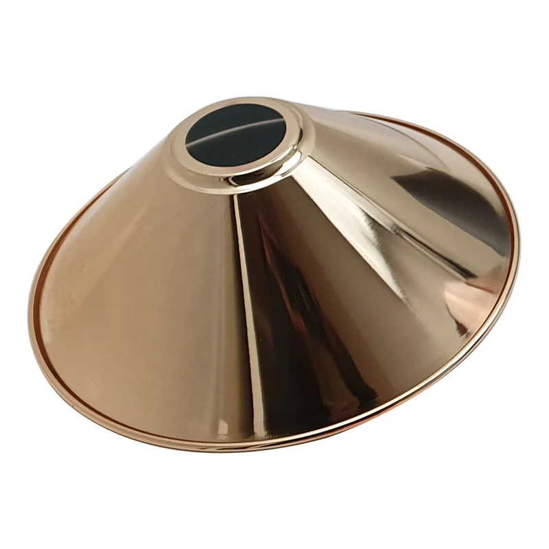 Industrielle Metallwandleuchte – Lampenschirm im Vintage-Stil mit reduzierter Platte~3426