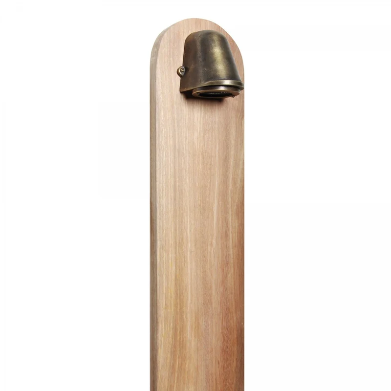 Casa Padrino Jugendstil Sockelleuchte 14 x 11 x H. 100 cm - Bronze - Nostalgische Wetterfeste Außenleuchte