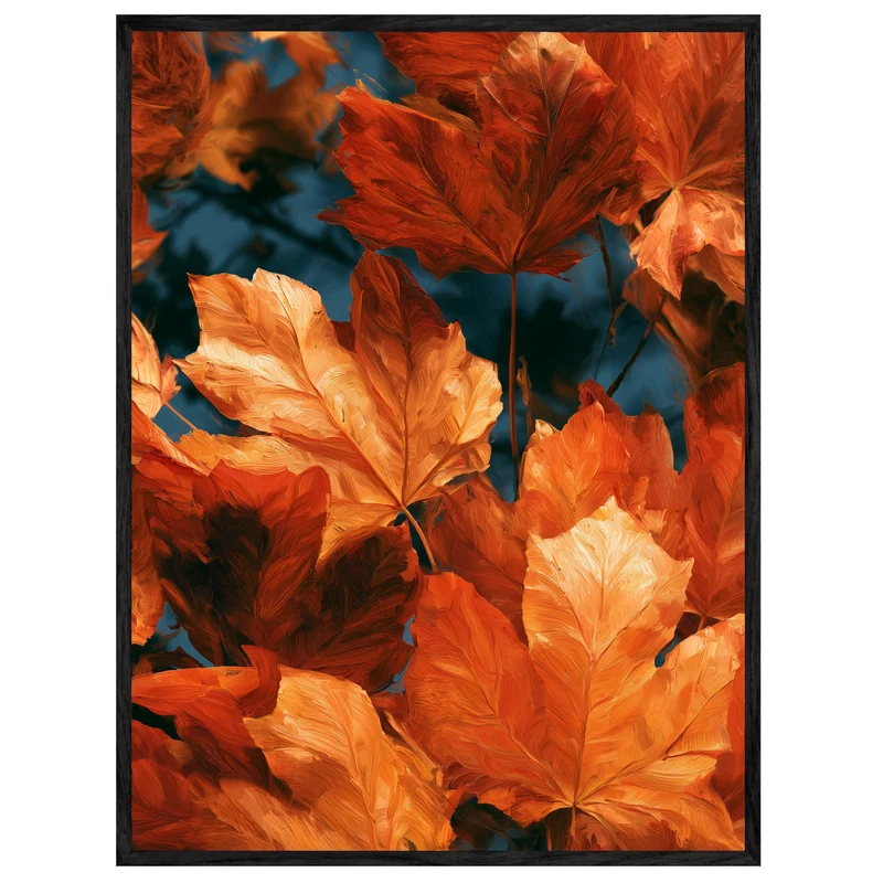 Herbstblätter im Glühen Leinwand