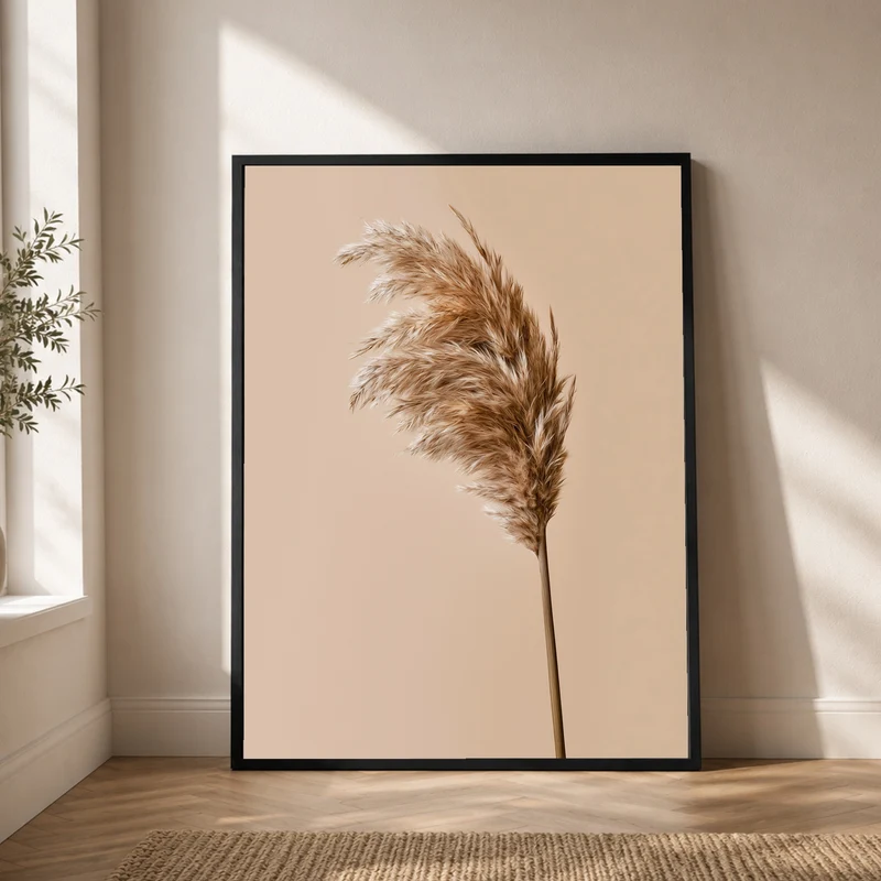 Pampasgras im Wind Poster