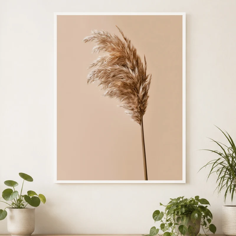Pampasgras im Wind Poster