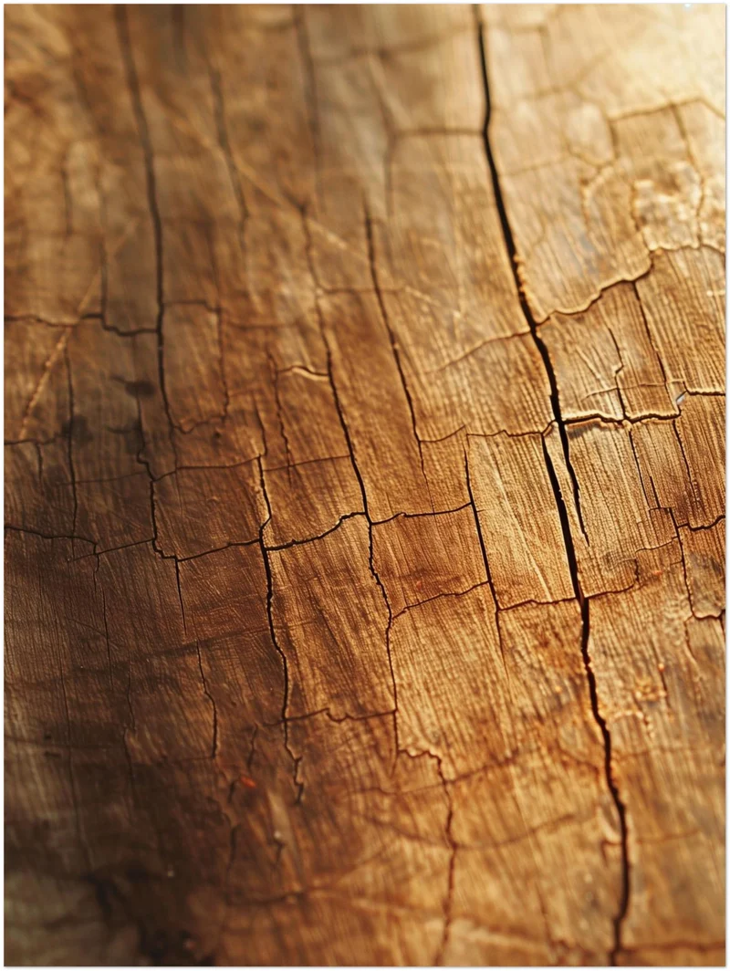 Geborstenes Holz im Licht Leinwand