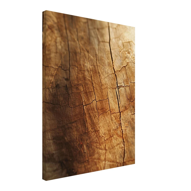 Geborstenes Holz im Licht Leinwand