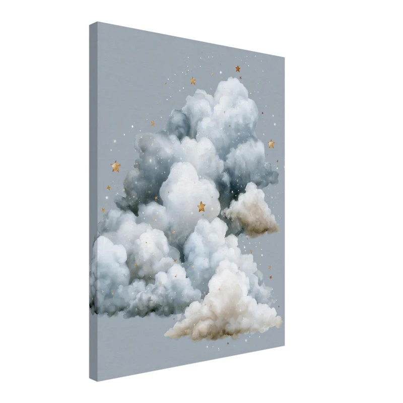 Große Wolke mit Sternen Leinwand