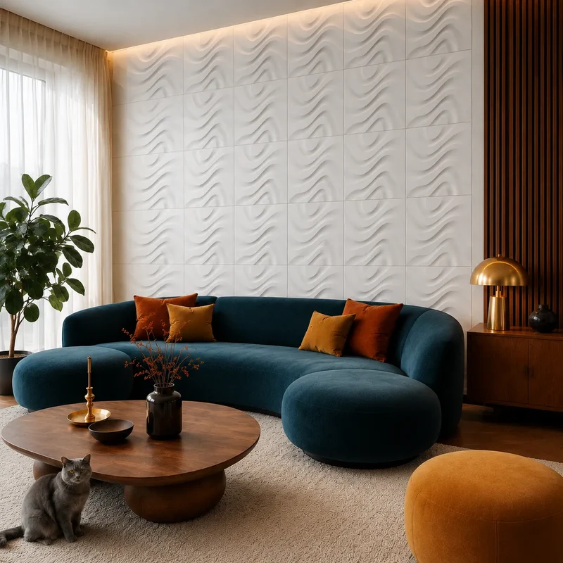 DRY STREAM 3D Gypsum Wall Panels