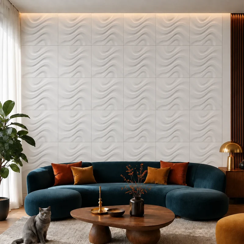 DRY STREAM 3D Gypsum Wall Panels