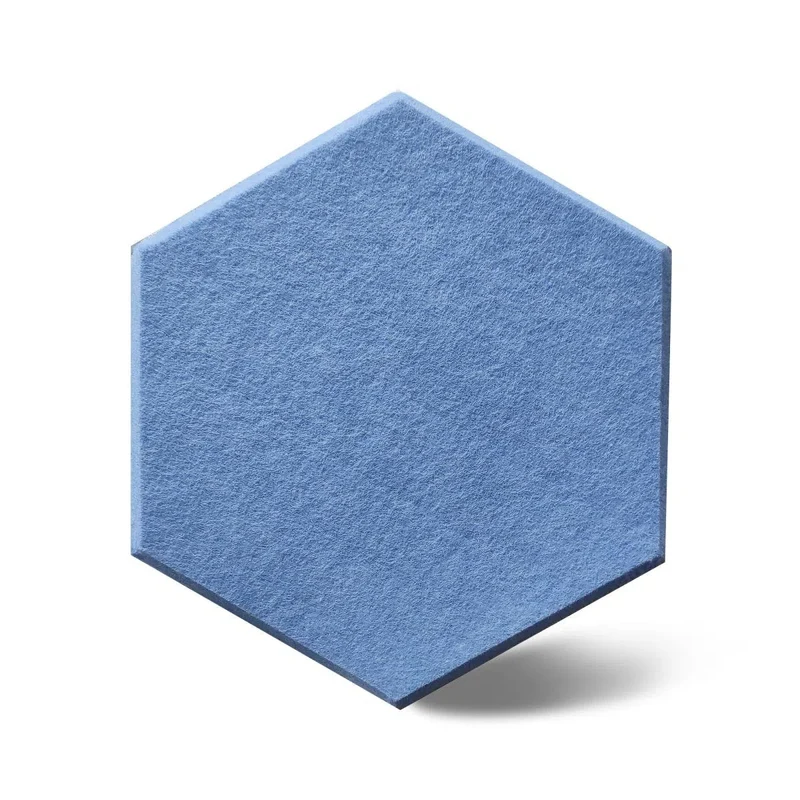 HEXA 3D Felt PET Wall Panels - BLUE 3pcs.