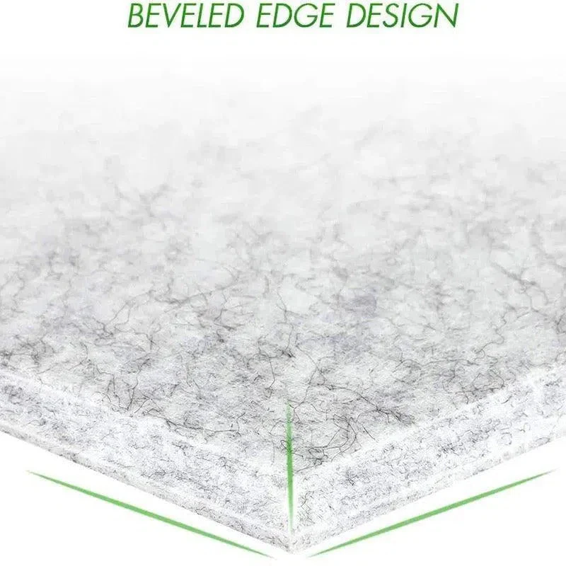 HEXA 3D Felt PET Wall Panels - BLACK 3pcs.
