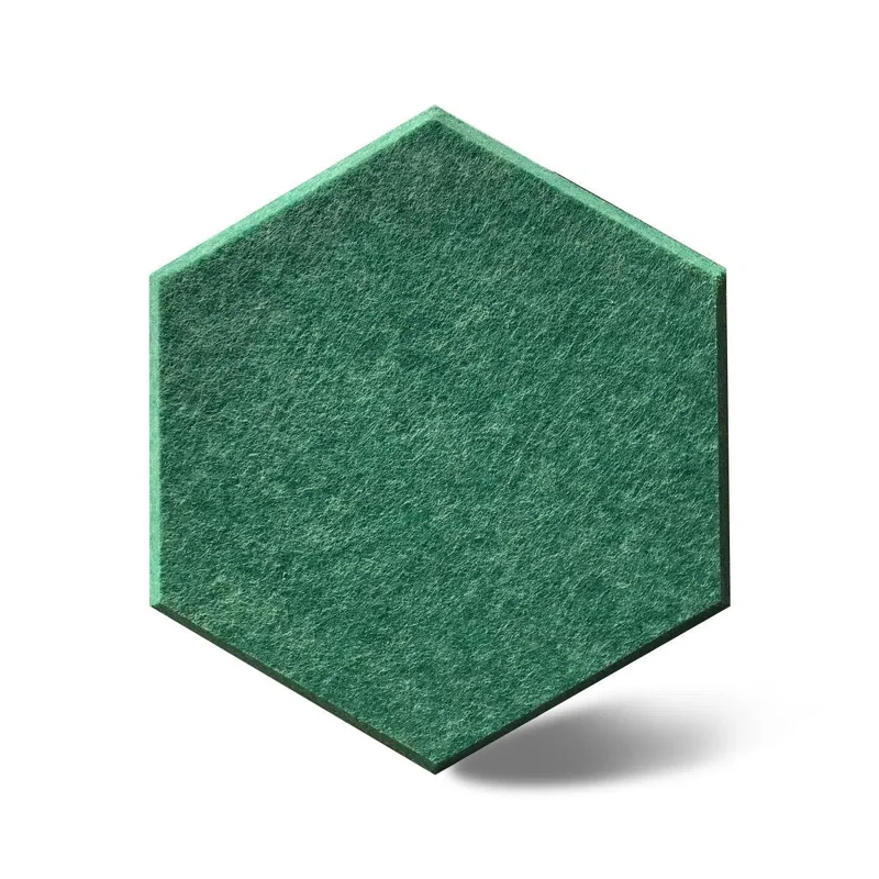 HEXA 3D Felt PET Wall Panels - DARK GREEN 3pcs.
