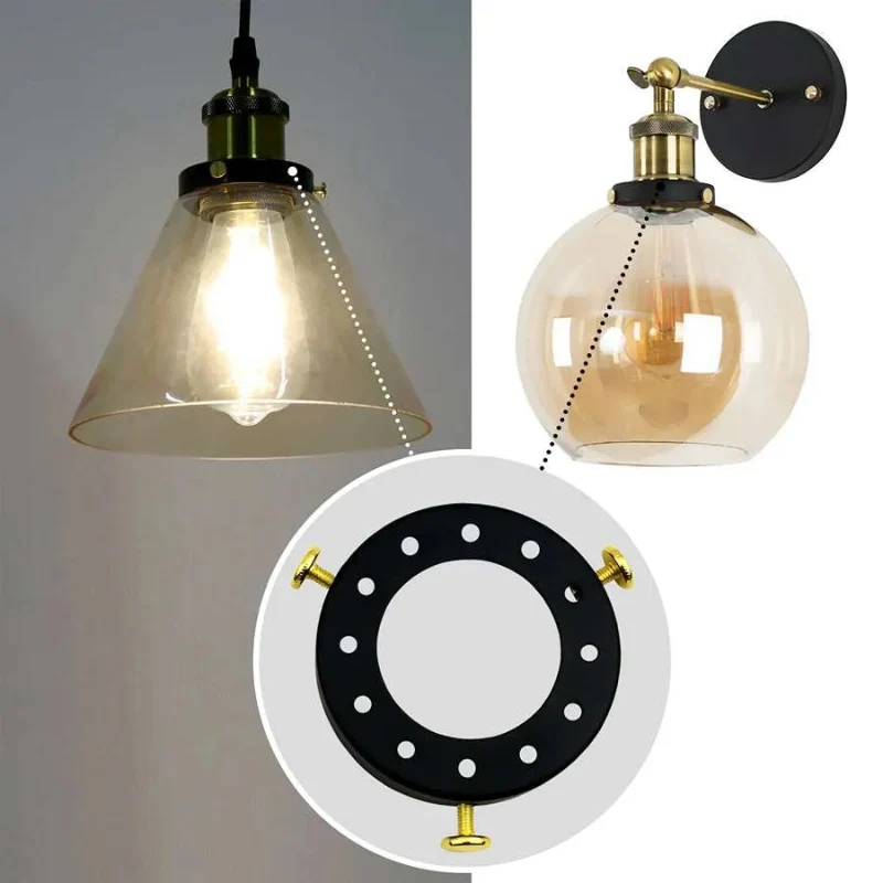 LEDSONE Galerie-Halterung 70mm für Glasschirme Chrom ~2818