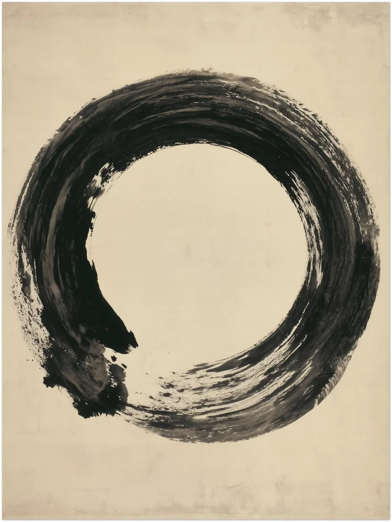 Enso Kreis in Tusche Poster