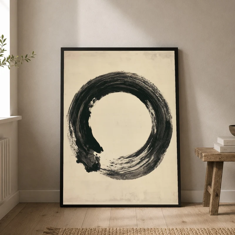 Enso Kreis in Tusche Poster
