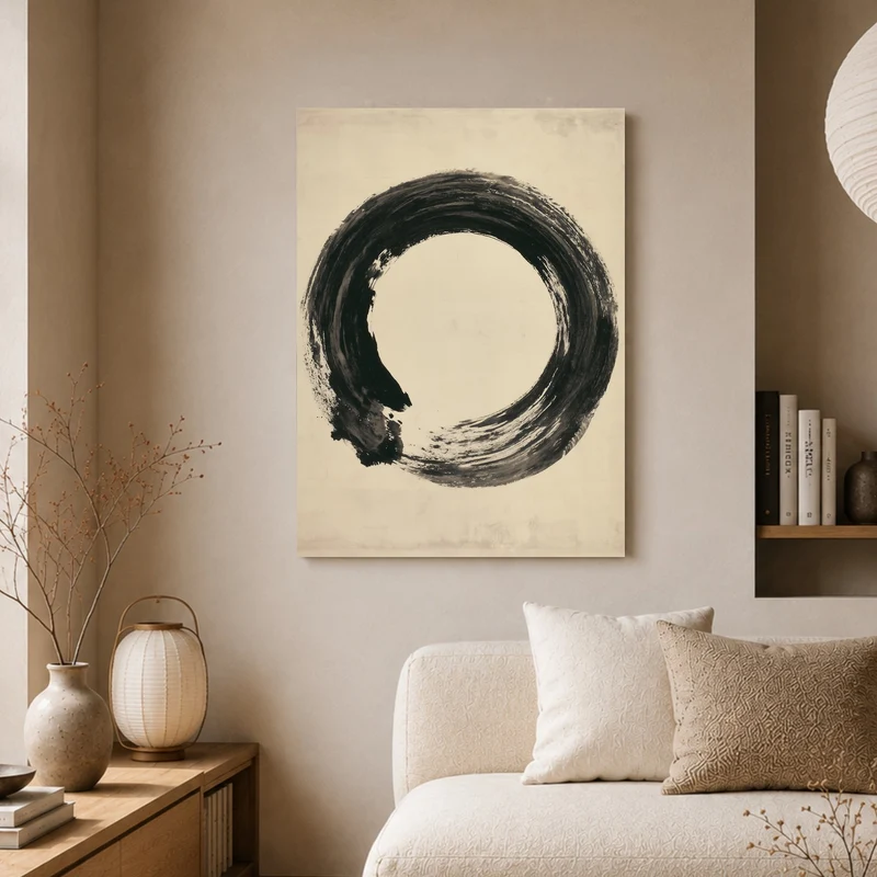 Enso Kreis in Tusche Poster
