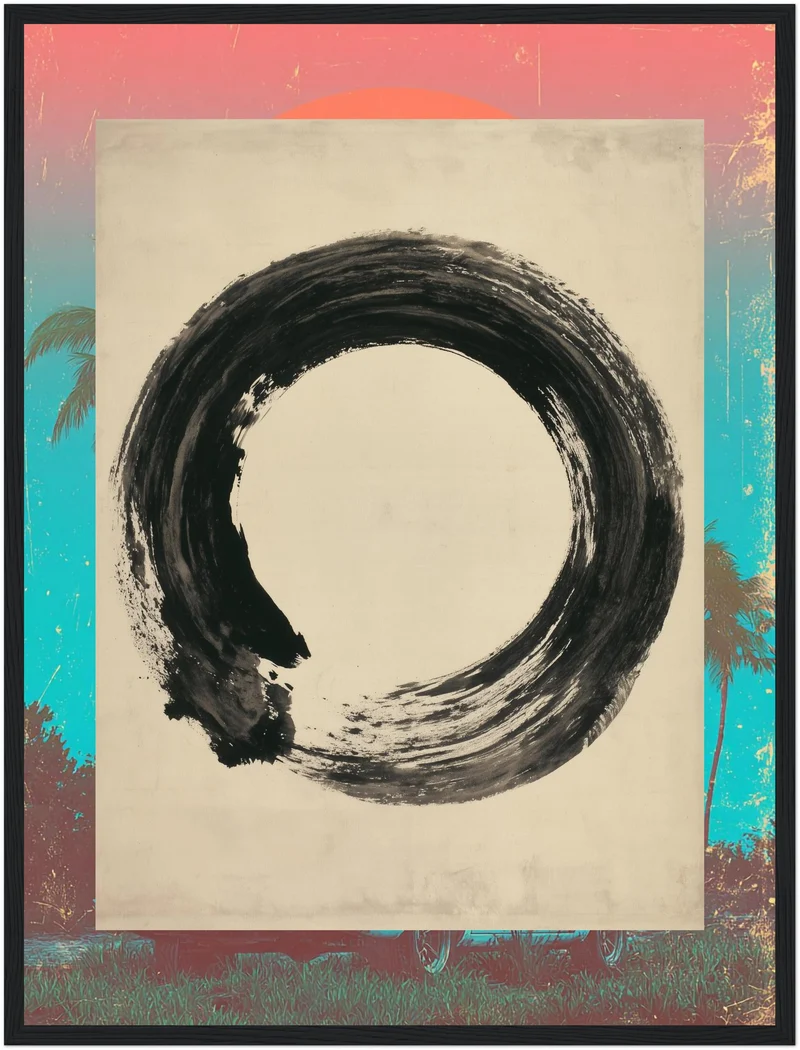 Enso Kreis in Tusche Poster