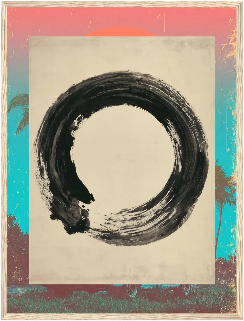 Enso Kreis in Tusche Poster