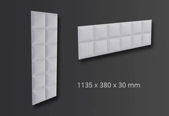 SQUARE 3D Polyurethane Wall Art Panel