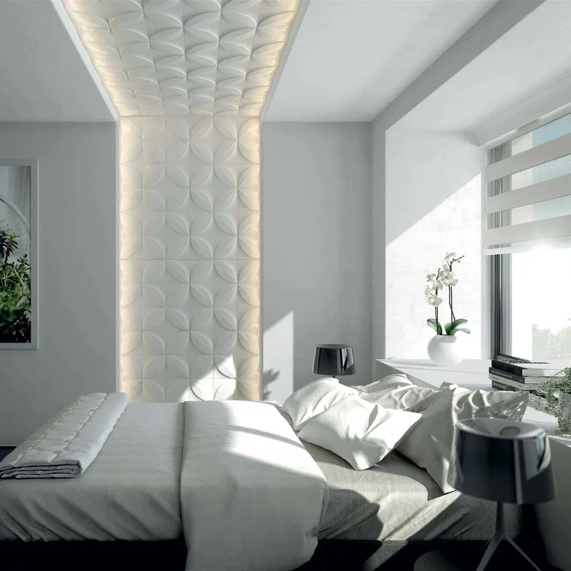 FLOWER 3D Polyurethane Wall Art Panel