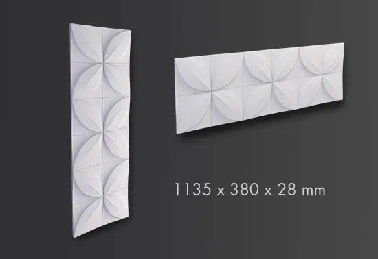 FLOWER 3D Polyurethane Wall Art Panel