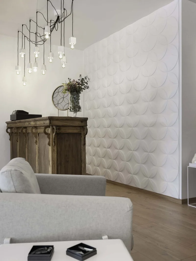 FLOWER 3D Polyurethane Wall Art Panel