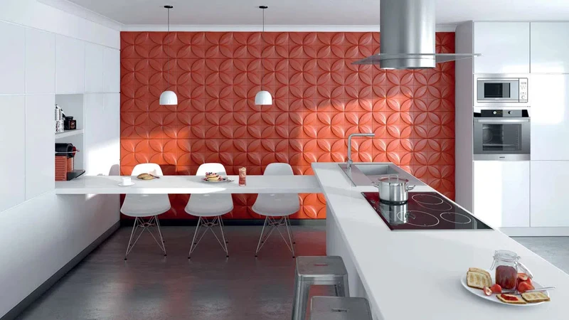 FLOWER 3D Polyurethane Wall Art Panel