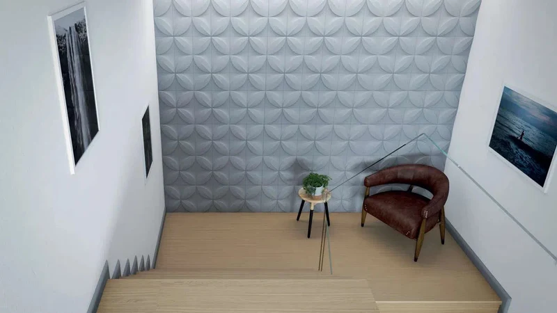 FLOWER 3D Polyurethane Wall Art Panel
