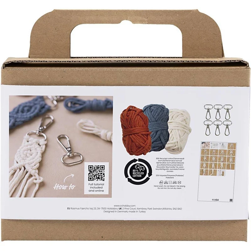 Creativ - Mini Craft Kit - Macramé - Key Ring - 1 pack