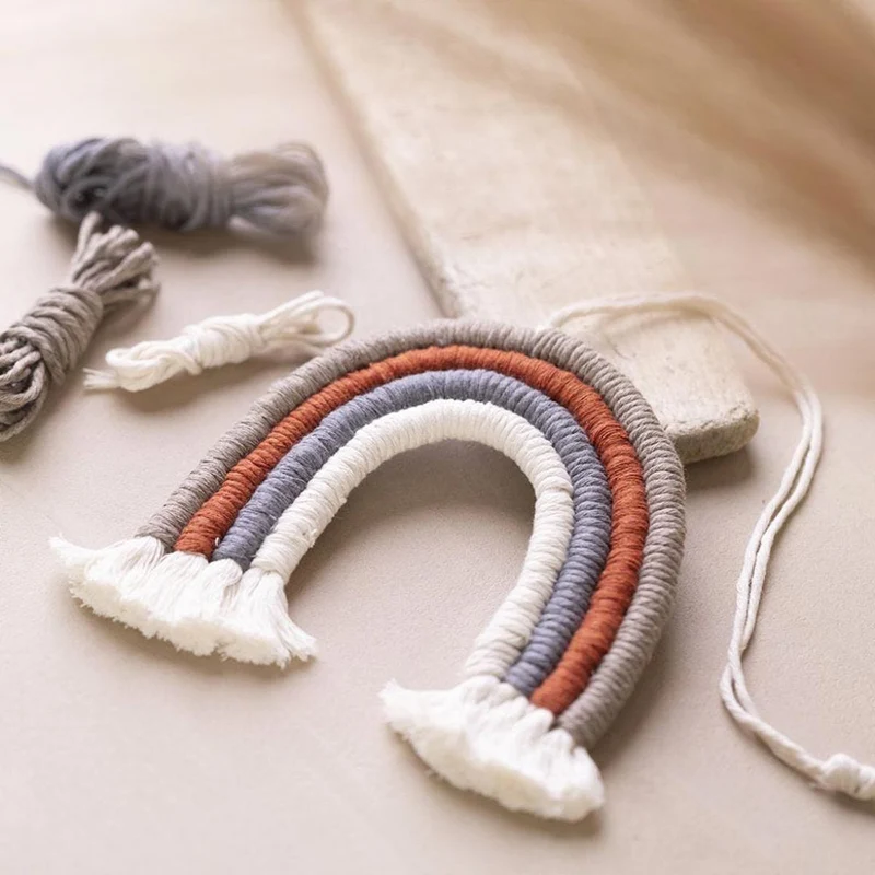 Creativ - Mini Craft Kit - Macramé - Rainbow - 1 pack