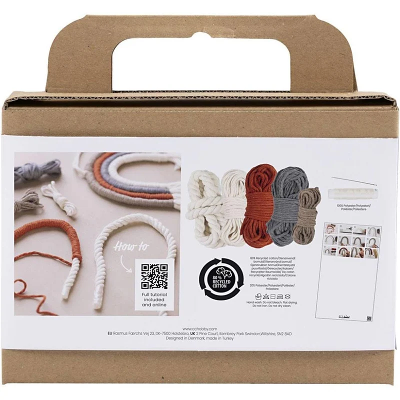 Creativ - Mini Craft Kit - Macramé - Rainbow - 1 pack