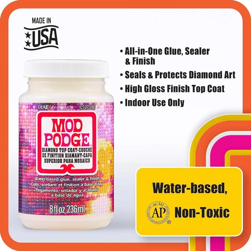 Mod Podge - Diamond Top Coat 8oz-237ml