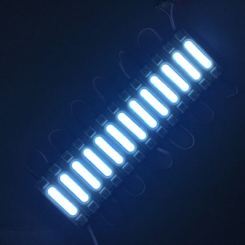 10er Set COB LED Module 12V IP65 Kaltweiß ~1750