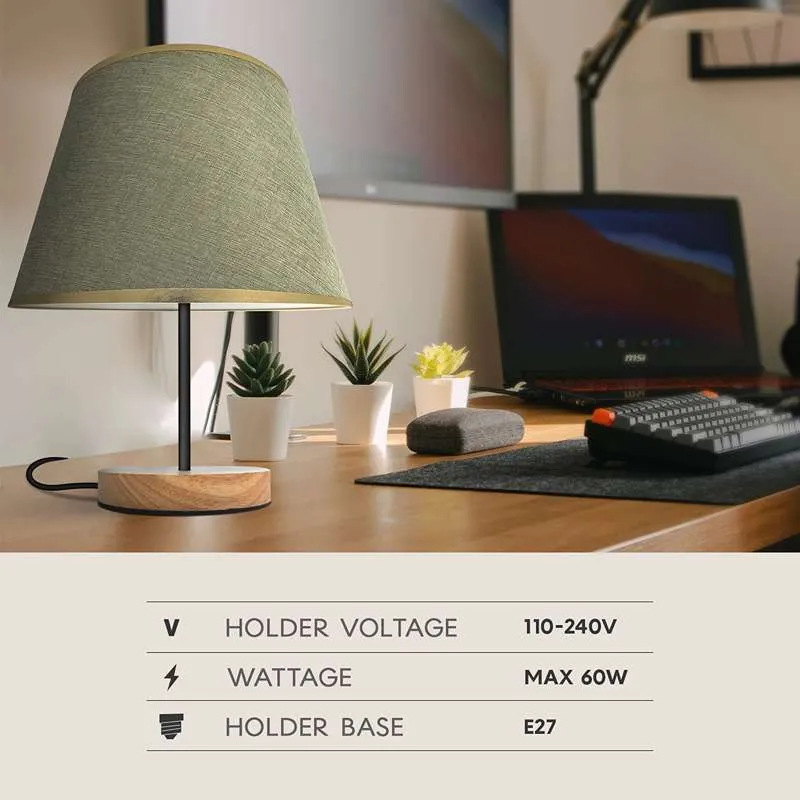 Modern 60W Tischlampen Mit Coolie Lampenschirm~2746