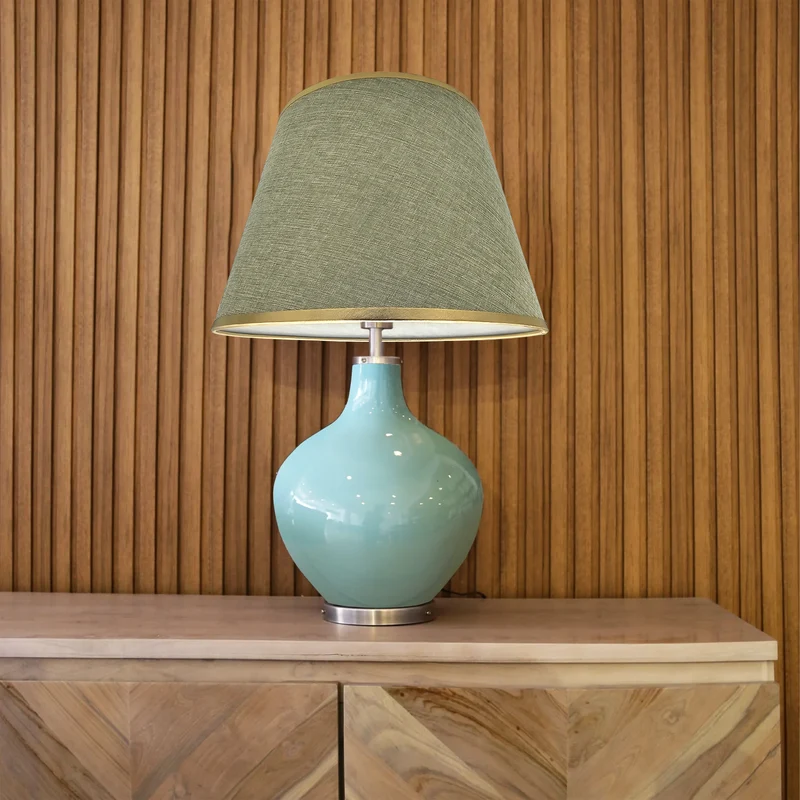 Moderner Coolie-Lampenschirm aus Stoff - E27~2744
