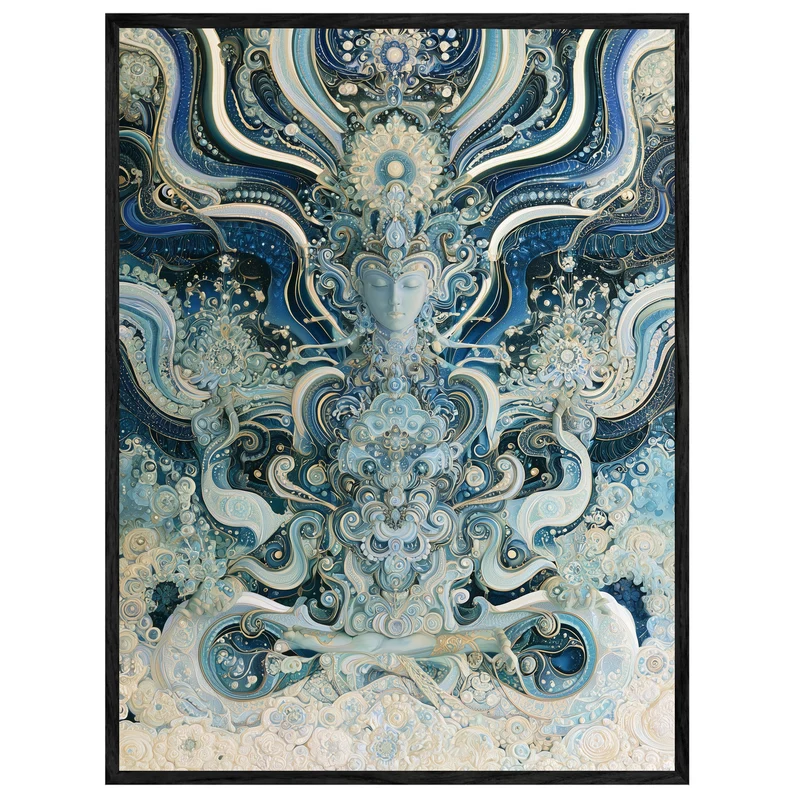 Meditierendes Götterblau Leinwand