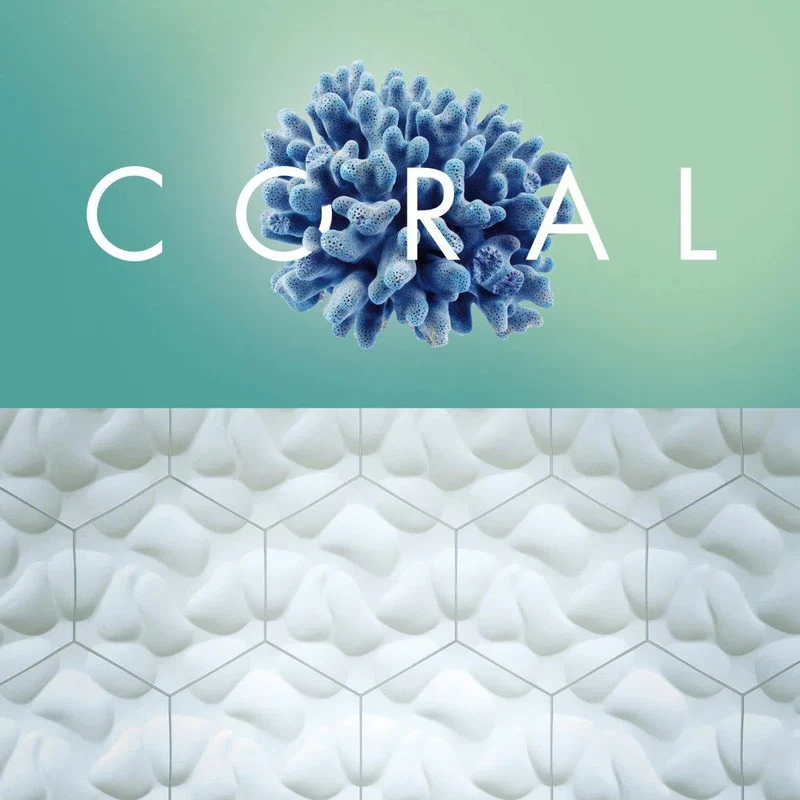 CORAL 3D Polyurethane Wall Art Panel
