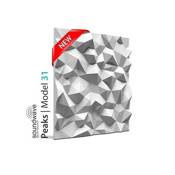 3D Gypsum Wall Art Panels - PEAKS