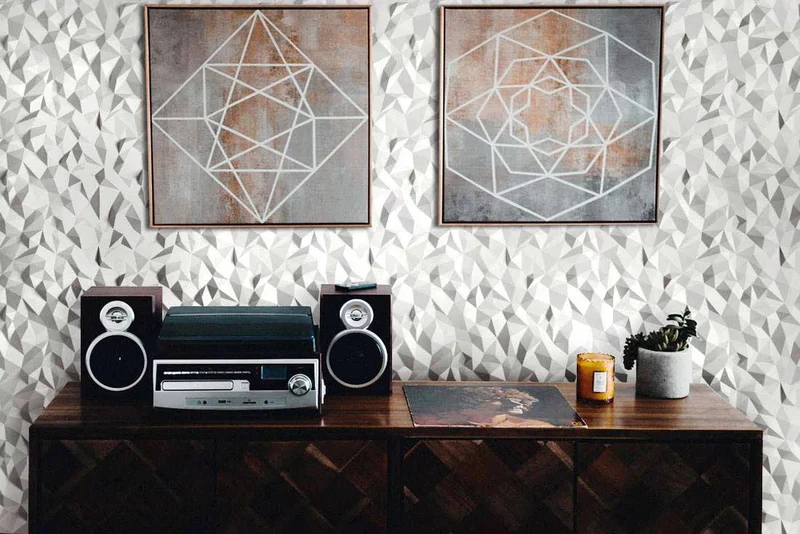 3D Gypsum Wall Art Panels - PEAKS