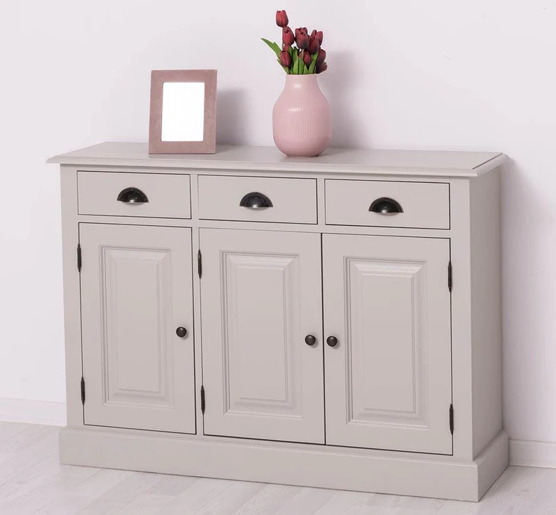 Sideboard aus Massivholz | Konsolenschrank mit drei Schubladen