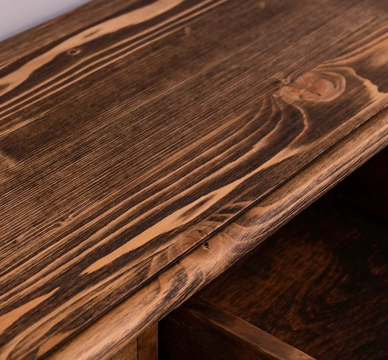 Sideboard aus Massivholz | Konsolenschrank mit drei Schubladen