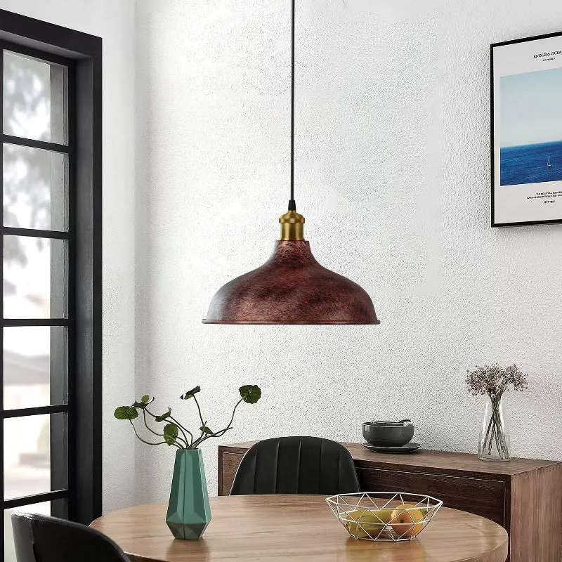 Rustikal Rot Pendelleuchte Fur Esszimmer Hängelampe~3016