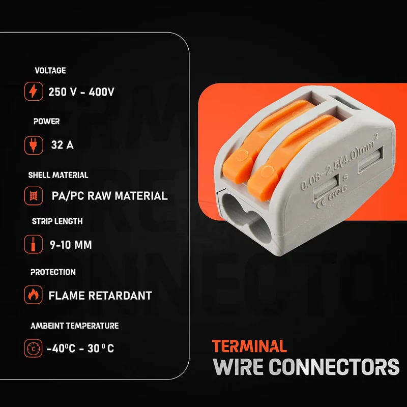 2/3/5-polige Hebelklemmen Kabelverbinder für elektrische Kabel ~2799