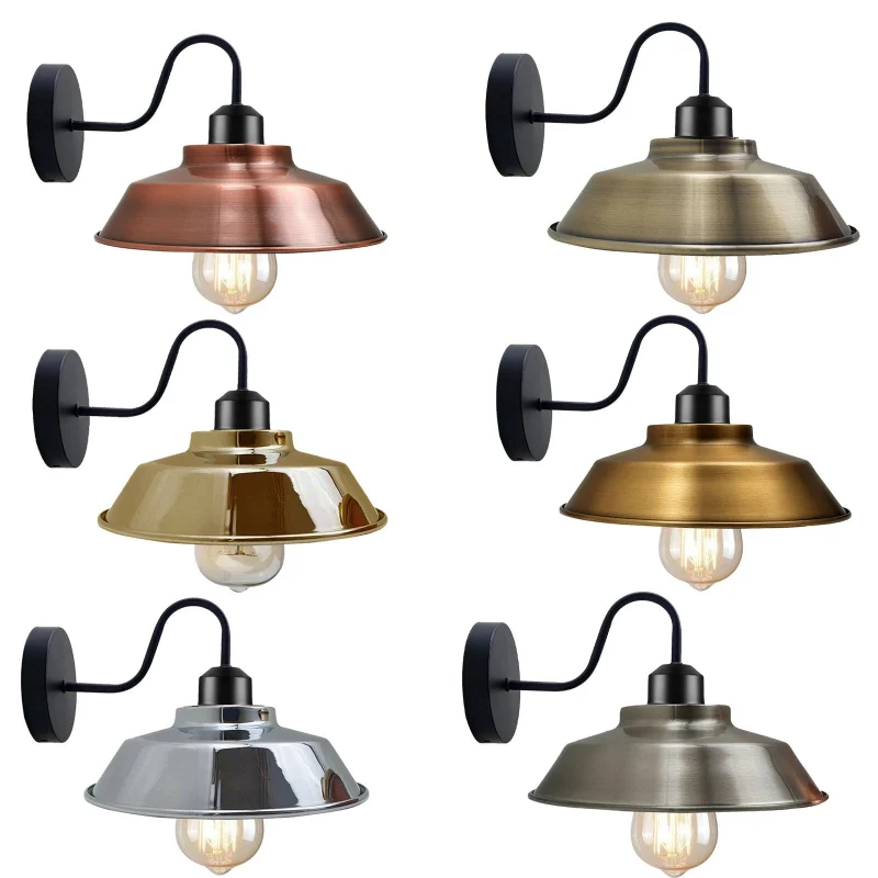 Retro Wandlampe im Industrie-Stil Schwanenhals ~2002