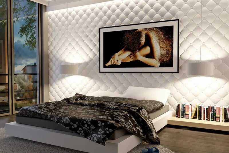 SOFT BUTTONS Polystyrene Wall Art – 3D Decorative Panels Model 03